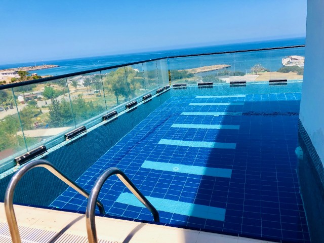 It's open for exchange!4 + 1 PENTOUSE FOR SALE WITH MAGNIFICENT SEA VIEW, PRIVATE POOL, FULLY FURNISHED **  ** 