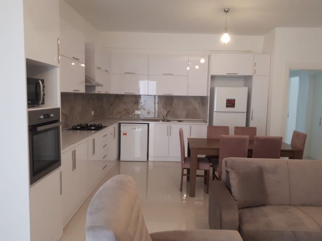 New 3+1 flat for rent in Zeytinlik, fully furnished, in a complex with garden and pool