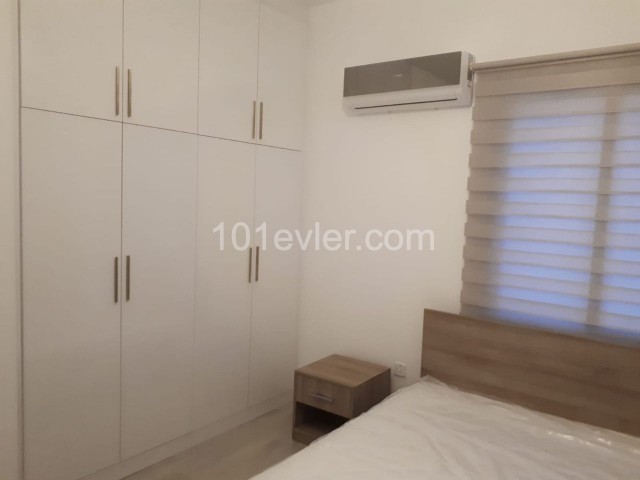 New 3+1 flat for rent in Zeytinlik, fully furnished, in a complex with garden and pool