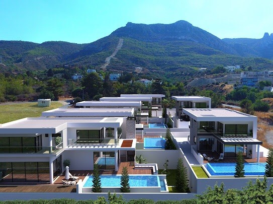 Luxury 4+1 modern villa with swimming pool in Kyrenia 