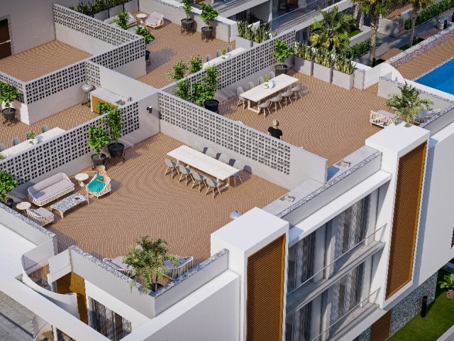 2+1 luxuriöse einzigartige Apartments mit Berg-und Meerblick in Alsancakta, Nicat, mit Garten oder Dachterrasse! **  ** 