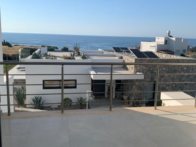 1+1 loft apartment for sale in Esentepe, Sea view