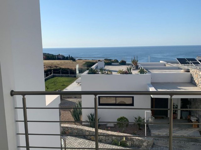 1+1 loft apartment for sale in Esentepe, Sea view