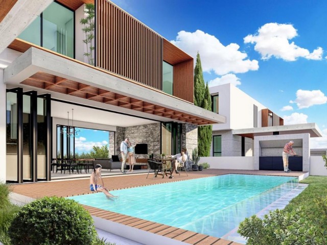 Luxury, design 4+1 villas for sale in Ozanköy