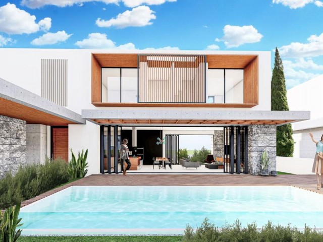 Luxury, design 4+1 villas for sale in Ozanköy