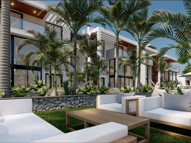 Luxuriöse 2+1 Penthouse- und 2+1 Gartenwohnungen zum Verkauf in Esentepe
