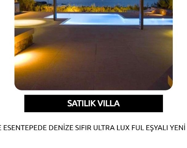 SEA ZERO ULTRA LUX KOMPLETT MÖBLIERTE NEUE VILLA IN KYRENIA ESENTEPE