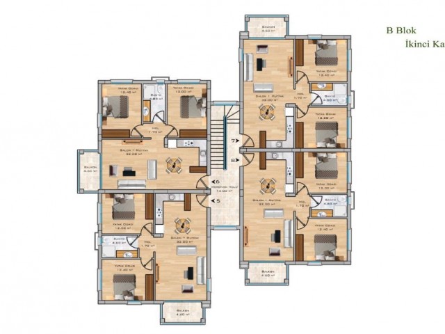 2+1 Wohnung zu verkaufen in Lapta