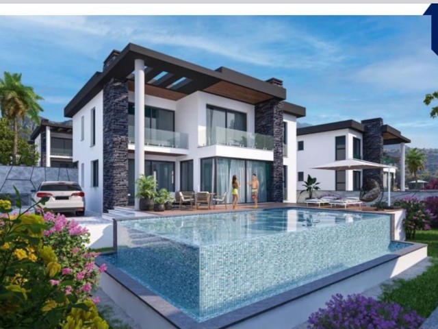 4+1 luxury villas for sale in Zeytinlik, with Turkish title!!!!