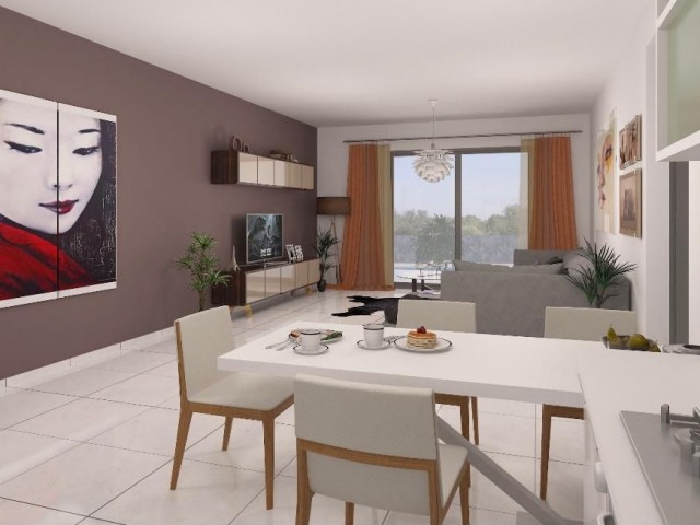 2+1 apartments in a complex for sale in Doğanköy