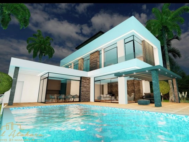 3+1 luxury villa for sale in Alsancak, sea view. FINISHED!!!