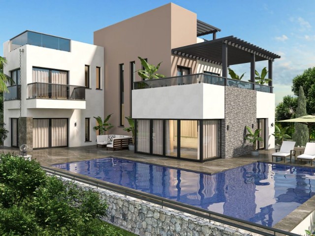 Luxury 4+1 villa for sale in Alsancak, Special project !!!