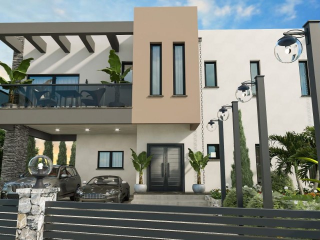 Luxuriöse 4+1-Villa zum Verkauf in Alsancak, Sonderprojekt !!!