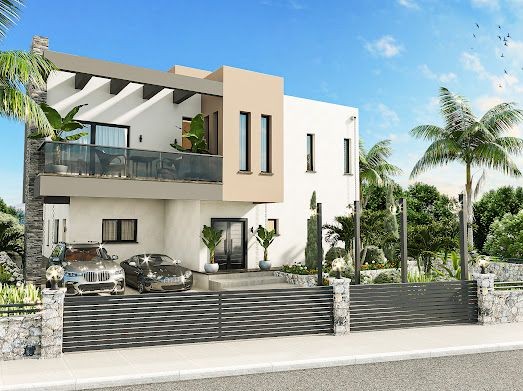 Luxuriöse 4+1-Villa zum Verkauf in Alsancak, Sonderprojekt !!!