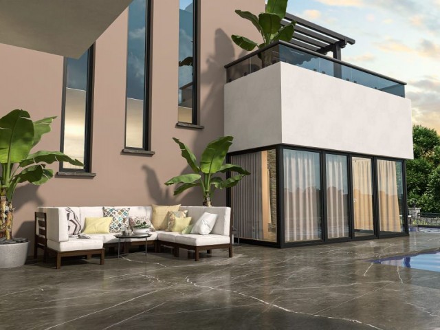 Luxuriöse 4+1-Villa zum Verkauf in Alsancak, Sonderprojekt !!!