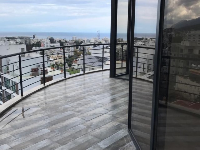 1+1 apartment for sale in center of Kyrenia with sea and mountain view