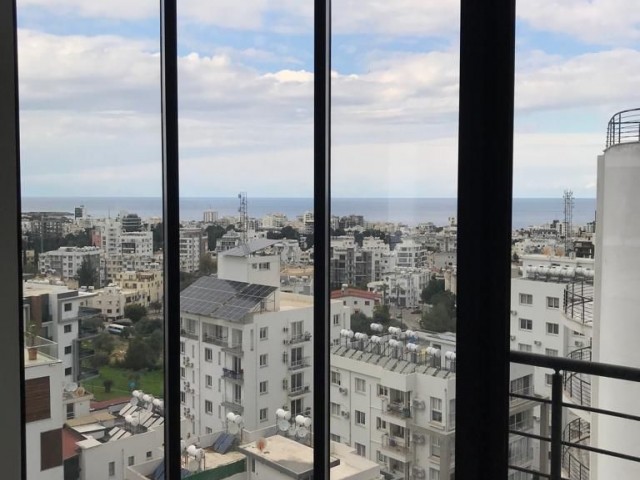 1+1 apartment for sale in center of Kyrenia with sea and mountain view