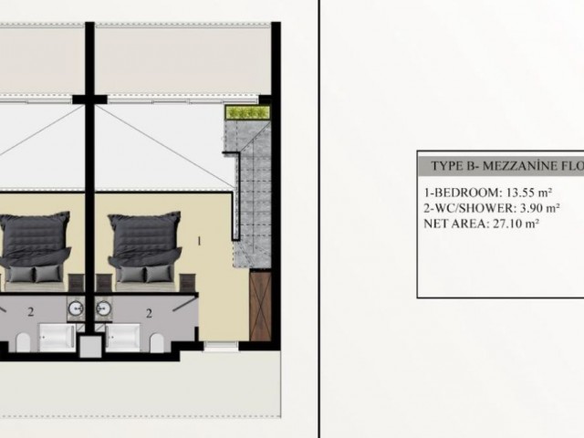 Luxuriöses neues Projekt in Karsiyaka ! Studio Penthouse ** 