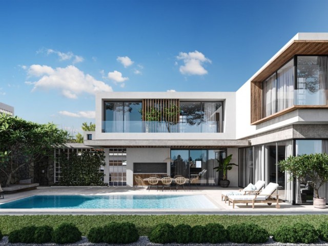 Satılık Modern Lüks Müstakil ve özel havuzlu 4+1 Villa. Girne Bellapais Bölgesi