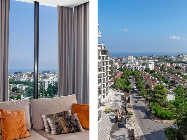 Zu verkaufen Moderne Luxus 1+1 Wohnung, Kyrenia Zentrum 