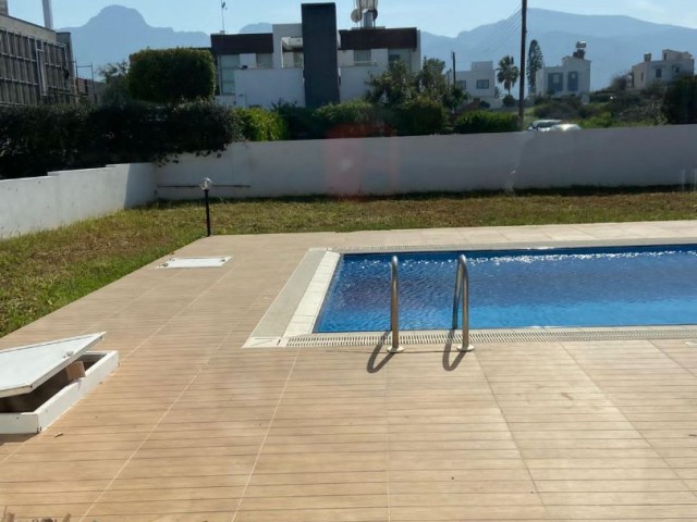 3+1 sea front villa with pool for rent in Çatalkoy