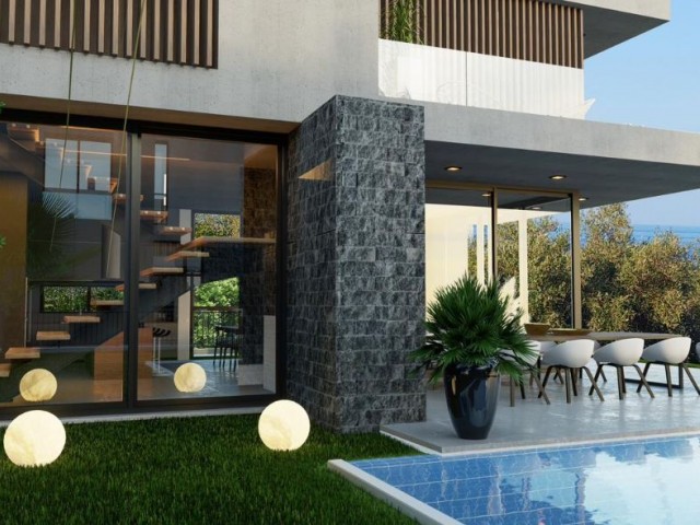 Lapta'da satılık lüks 4+1 villalar, Yeni proje 2024 teslim edilecek!!!