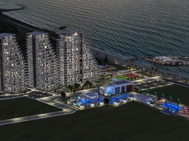 1+1 luxury apartment for sale  in tower located in Lefke