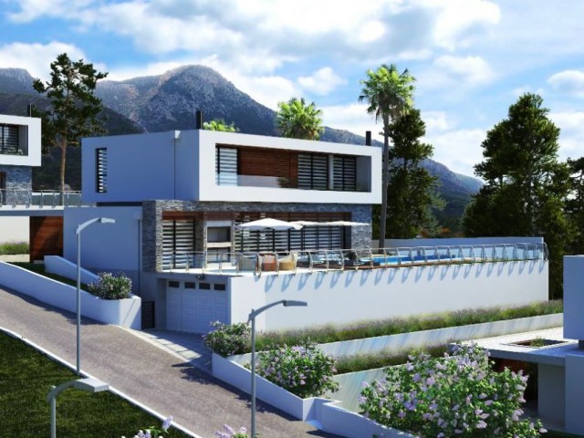 Luxuriöse 4+1-Villa zum Verkauf in Bellapais