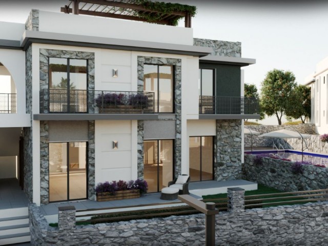 Luxuriöse 3+1 Wohnungen mit moderner Architektur zu verkaufen in Catalkoy, Kyrenia Letzte 2 Einheiten