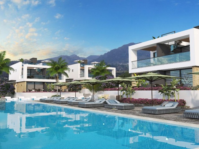 2+1 Luxury Villas and 1+1 Apartments Close to the Sea for Sale in Tatlısu 