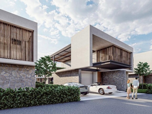 Modernes Design freistehende 3+1 Villa mit Neubau in Karaoglanoglu
