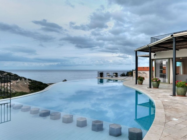 Gorgeous Super Luxury 7 Bedroom Beachfront Villa For Sale. Kyrenia Esentepe Region