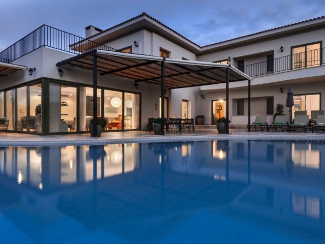 Gorgeous Super Luxury 7 Bedroom Beachfront Villa For Sale. Kyrenia Esentepe Region