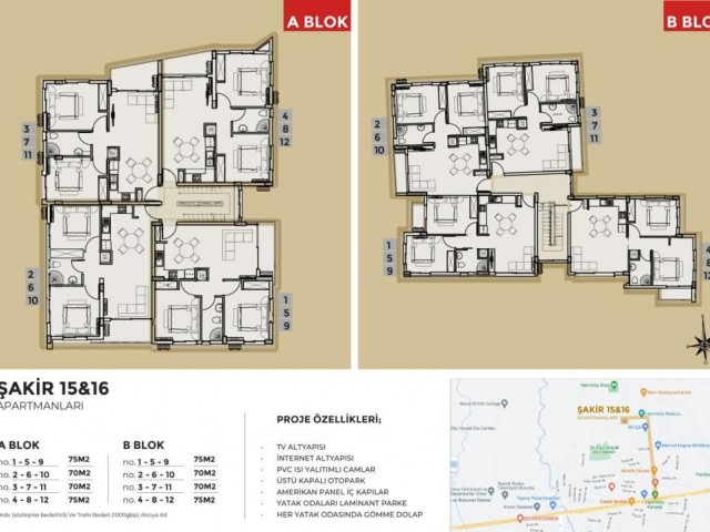 2+1 apartments for sale in Gonyeli, Nicosia