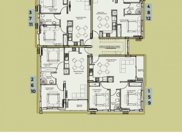 2+1 apartments for sale in Gonyeli, Nicosia