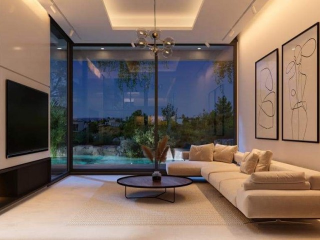Moderne Luxusvilla mit 2 Schlafzimmern und Pool zum Verkauf in der Gegend von Esentepe in Kyrenia