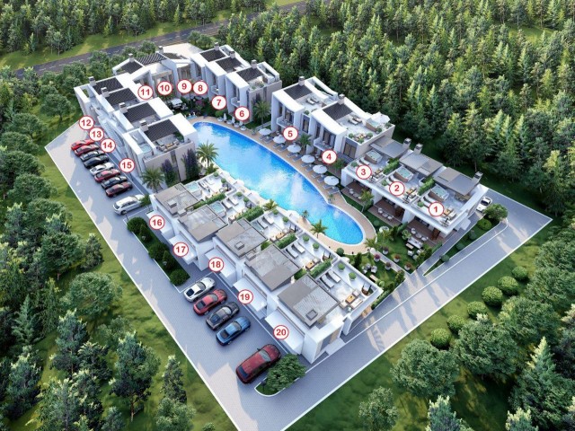   1+1 ve 2+1 APARTMENTS for sale ın Lapta, Kyrenıa