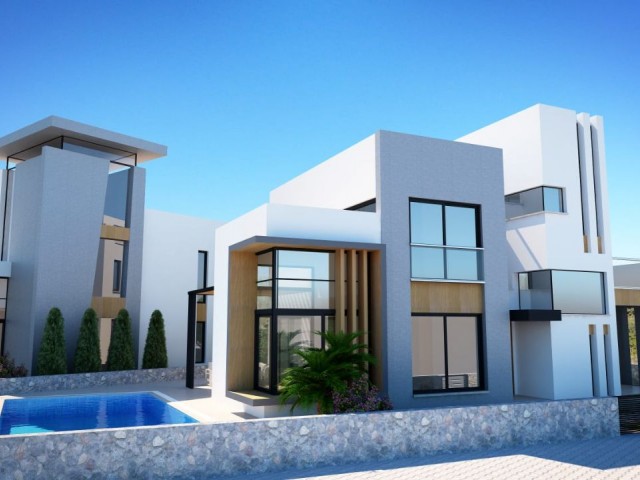 3+1 villas for sale in Karşiyaka region, Girne