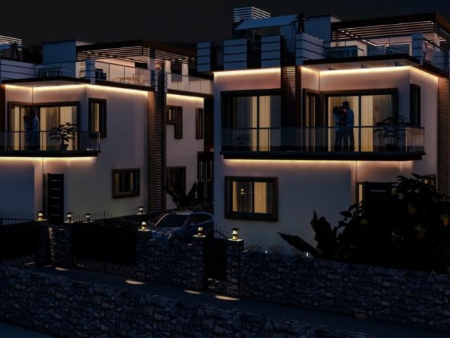 3+1 luxury villa for sale in Alsancak/Yeşiltepe, Unclosable Sea View