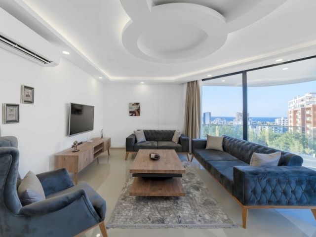 Квартира 2+1 на продажу с доходом от аренды в концепции отеля в центре Кирении