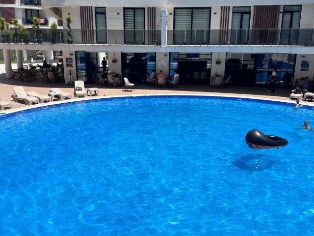 2+1 apartment in a complex with pool for sale in Girne Center