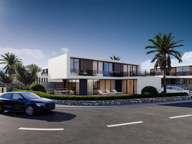 Magnificent Luxury 4 and 5 Bedroom Sea and Mountain View Pool Villas for Sale in Çatalköy, Kyrenia