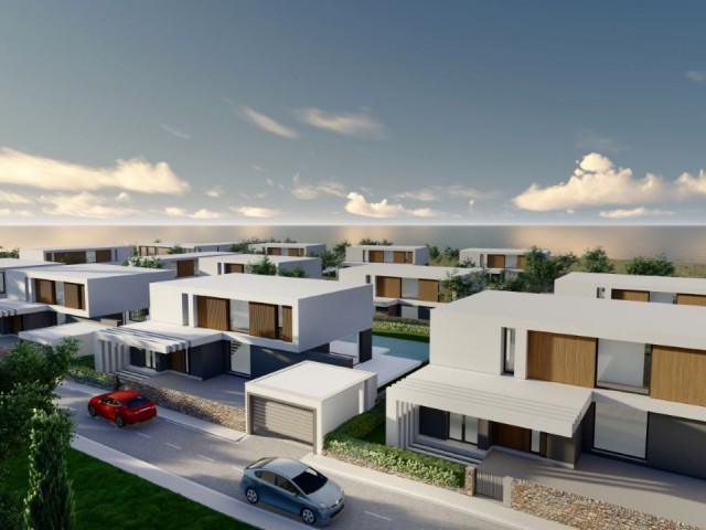 Magnificent Luxury 4 and 5 Bedroom Sea and Mountain View Pool Villas for Sale in Çatalköy, Kyrenia