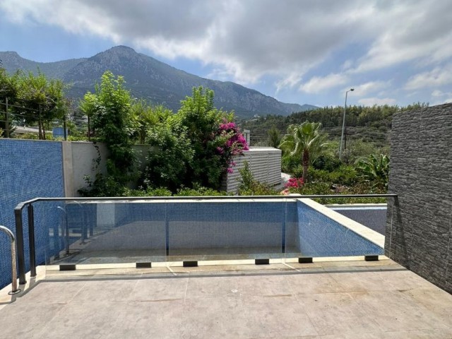 4+1 duplex apartment with private pool for sale in Bellapais