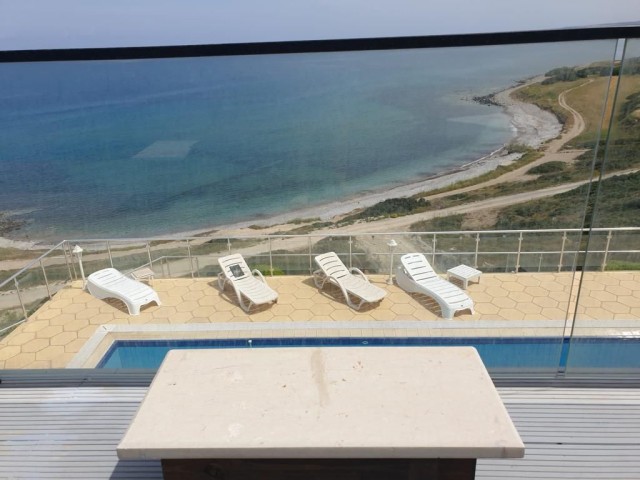 3+2 sea front villa with amazing view for sale in Kyrenia , Esentepe