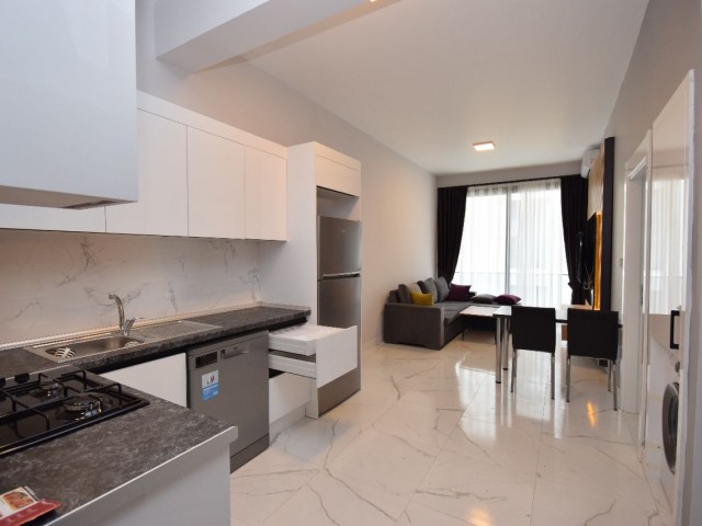 1+1 Flat for Daily Rent in New Building Close to Şokmar and Merite in Alsancak, Kyrenia