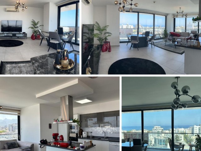 3+1 SUPER-LUXUS-PENTHOUSE-WOHNUNG ZUM VERKAUF IN KYRENIA/ZENTRUM