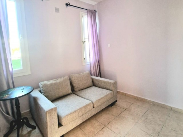 2+1 fully furnished apartment with garden for sale in Zeytinlik