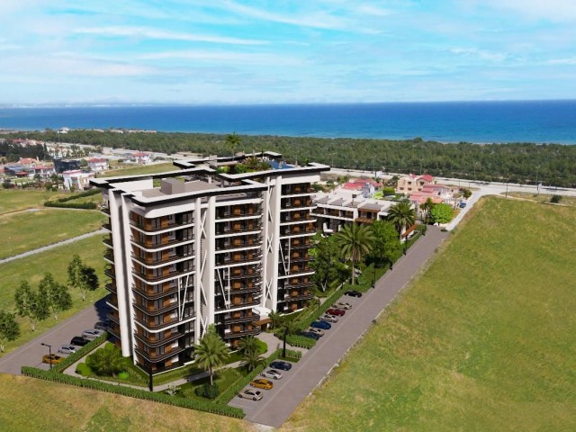 1+1 luxury apartment for sale in Iskele Long Beach