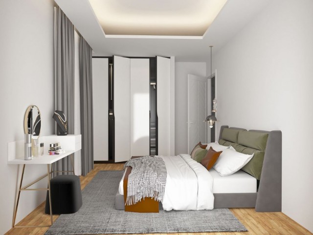 New project started in Alsancak!!! 2+1 and 3+1 flats, 5 minutes walking distance to the sea